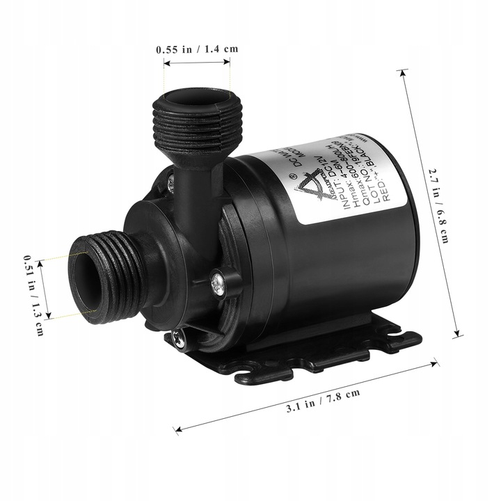 фото №6, Ueetek 1pc dc 12v bezszczotkowa погружной насос w