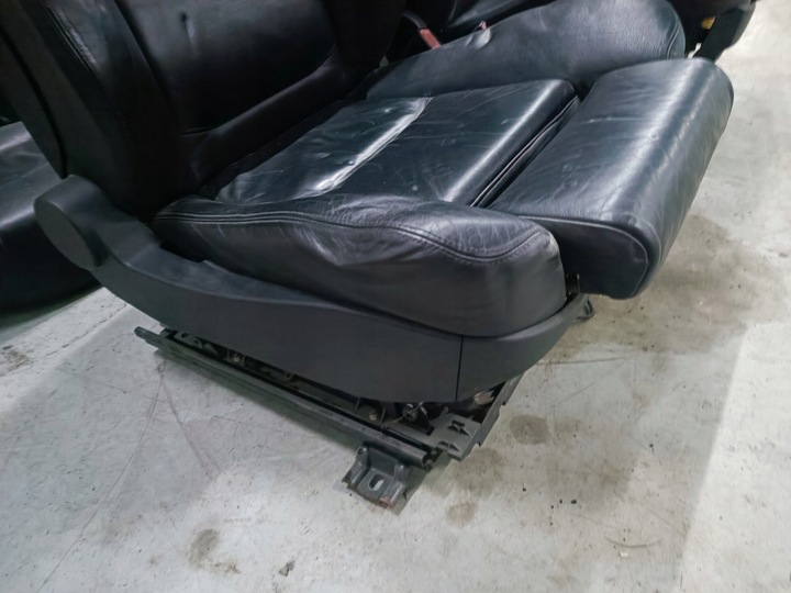 фото №7, Bmw e65 сидіння сидіння диван сидіння оббивка шкіра чорні