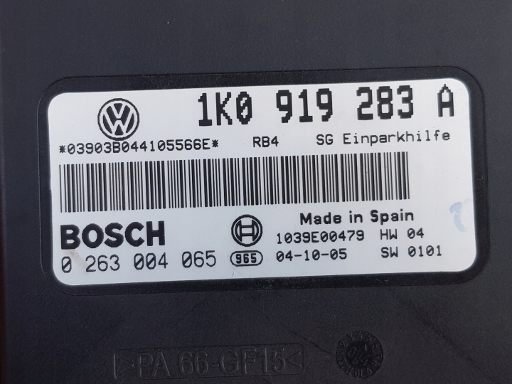 фото №14, 4x датчики парковка + жгут + модуль - зад / - vw touran i 1 - 2003-2010