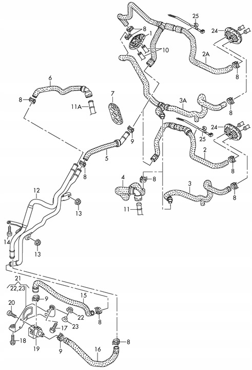 фото №9, Шланг жидкости охлаждающей audi a8 d4 4h 4h2819371a