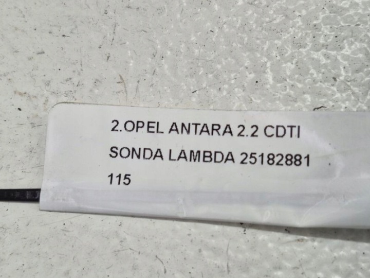 фото №6, Opel antara i 1 рестайлінг 2.2 cdti лямбда-зонд 25182881