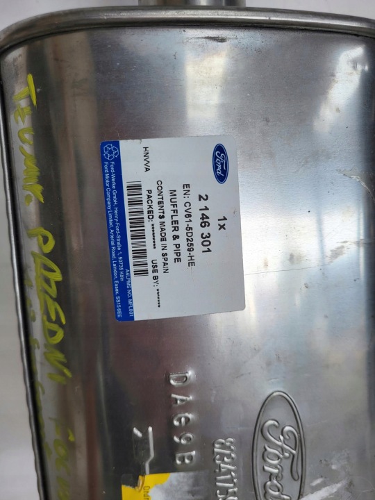 фото №5, Глушитель ford focus mk3 c-max 1.0 ecoboost