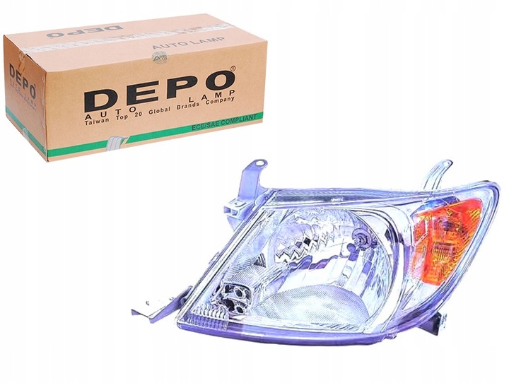 фото №1, Фара toyota hilux h4 05-15 le depo