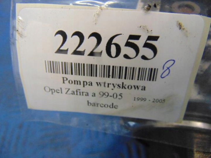 фото №10, Opel zafira a 2.0dti насос впрыскивающий 0281010889