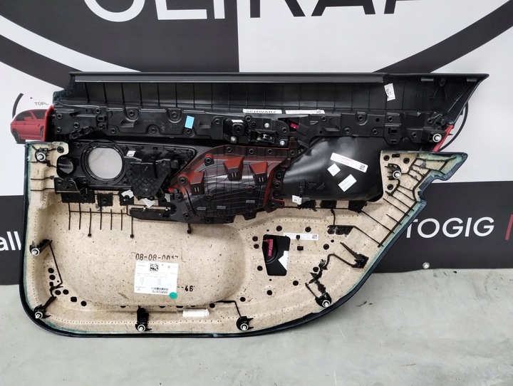 фото №7, Обивка боковина дверь bmw 7 g12 длинный левый зад fiona rot dekor пианино