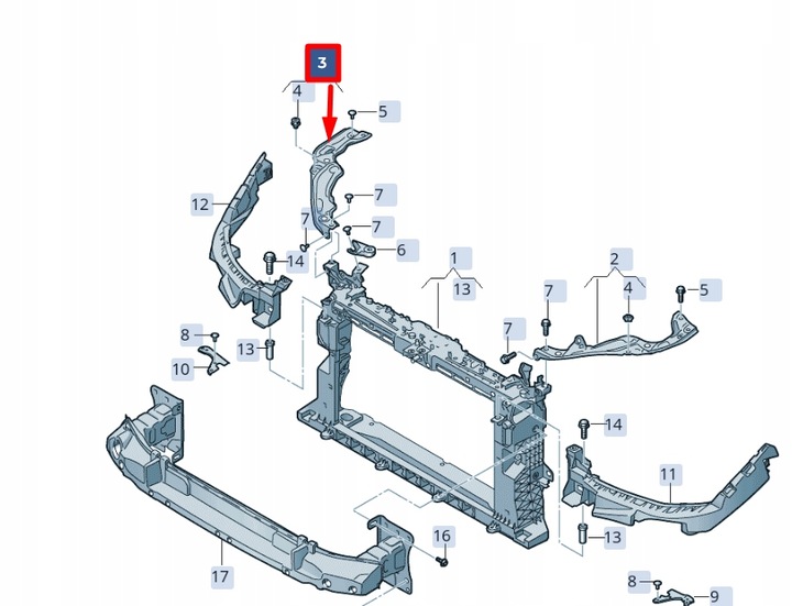 фото №1, Seat ibiza v kj1 правий upper slam панель frame brace 6f0806930