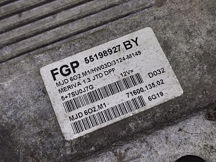 фото №6, Opel meriva блок керування двигуном (ecu) 55198927