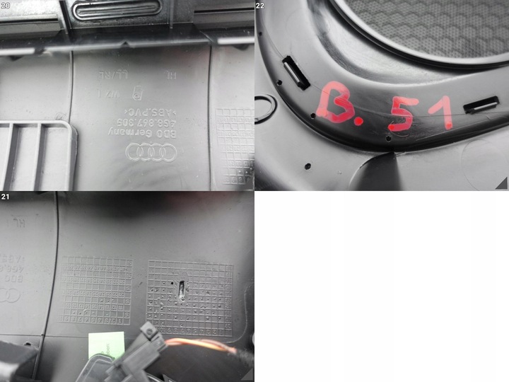 фото №12, Audi a7 4g8 c7 рестайлинг 10-18 обивка боковина дверь левая зад