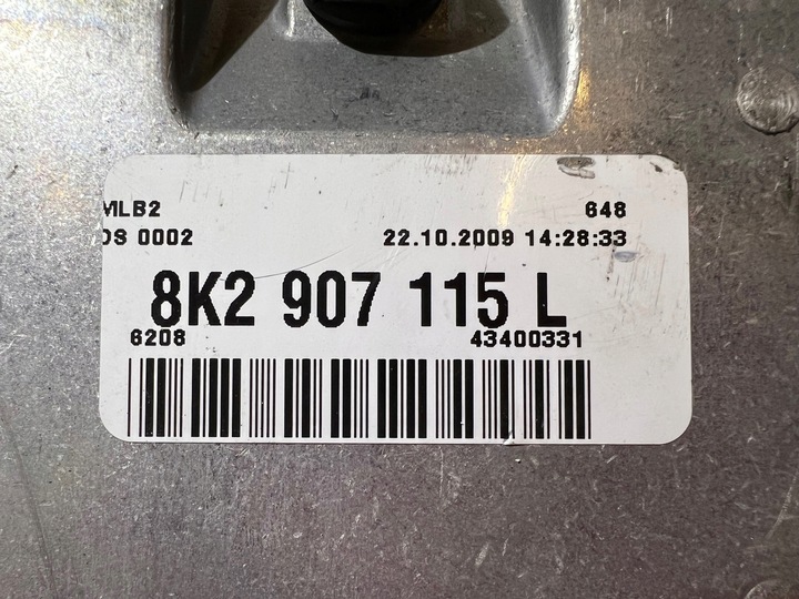 фото №8, Audi a5 8t 2.0 tfsi комп'ютер блок керування двигуна 8k2907115l