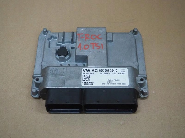 фото №1, Компьютер двигателя vw t-roc 1.0 tsi 05c907394d