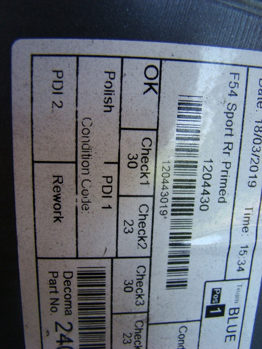 фото №9, Mini cooper f54 sport rr-zderzak зад задний