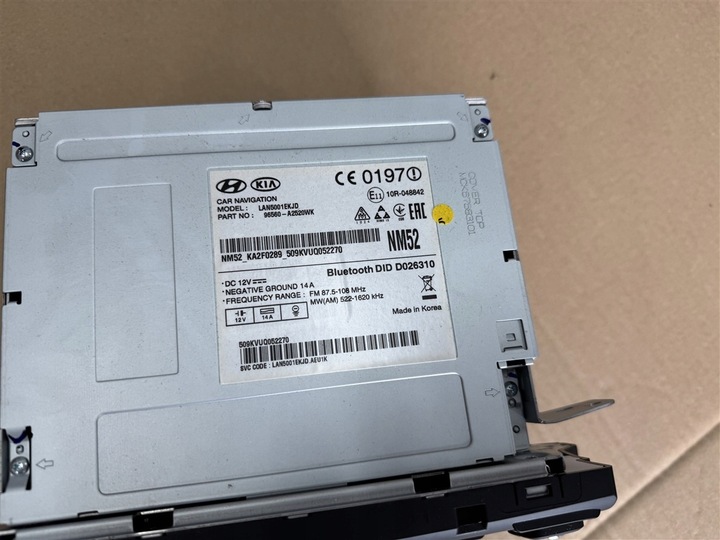 фото №6, Радіо навігація навігація + рамка 96560-a2520wk kia ceed proceed ii 2 gt рестайлінг