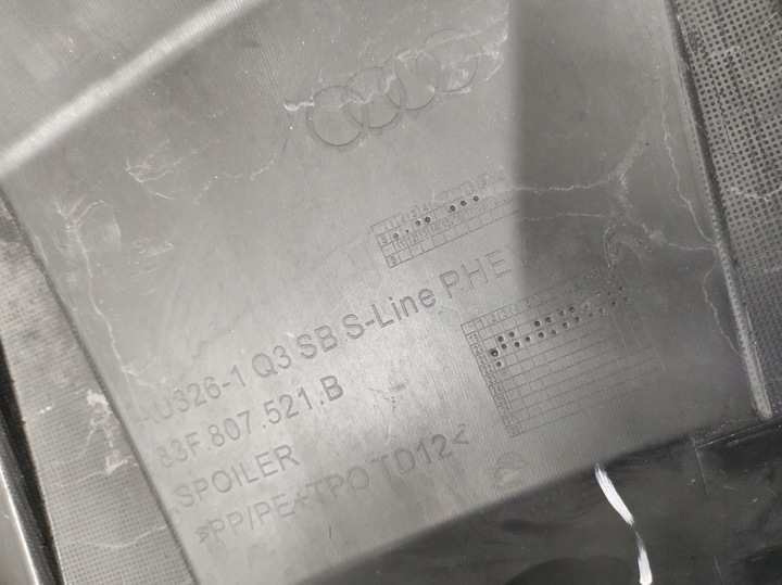 фото №10, Бампер зад задний audi q3 sportback 83f 83f807521b s-line