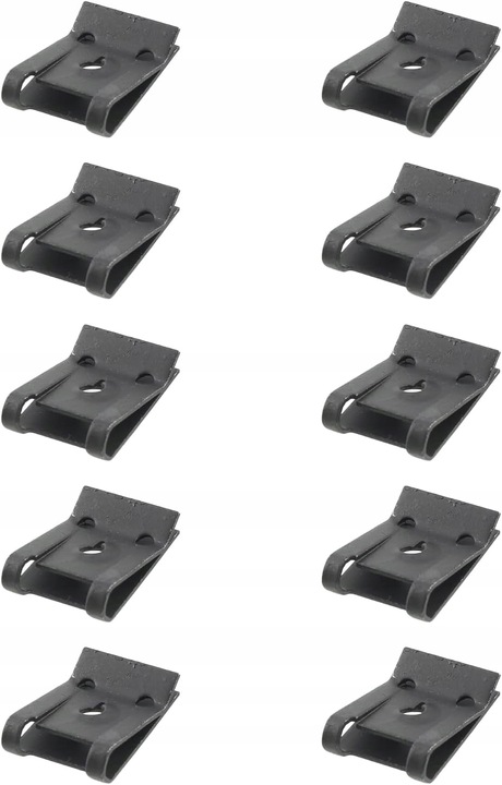 фото №1, 10x пластини застібки монтажні do підкрилки бампера захисні накладки універсальні 14x21