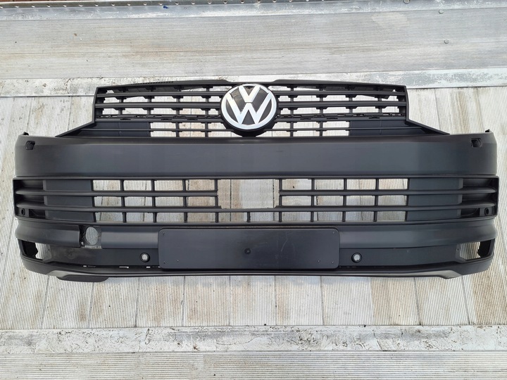фото №1, Vw t6 transporter бампер перед чёрный структура радар pdc