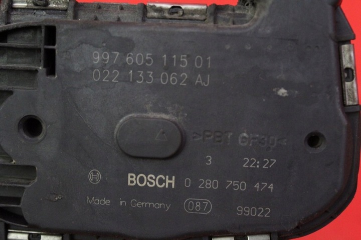 фото №8, Дросельна заслінка 99760511501 porsche 911 997 6 vi 3.8 turbo 500 km рестайлінг 08-13