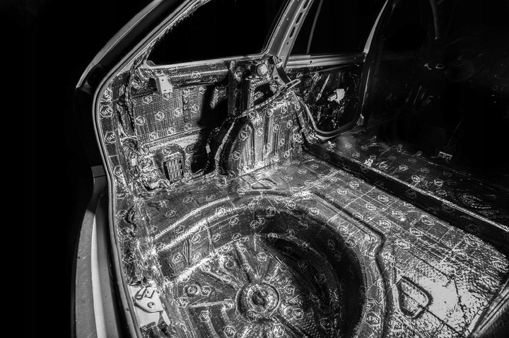 фото №8, Stp серебряный коврик шумопоглощающая butyl alubutyl 75x50 butylowa перегородка двигателя