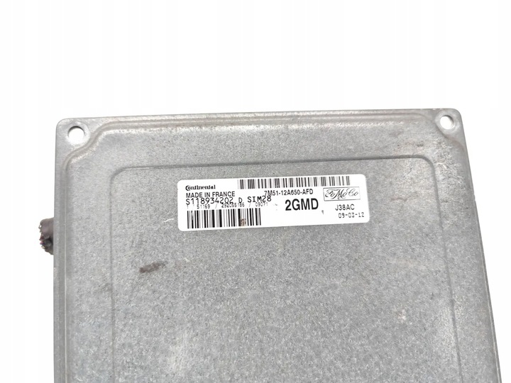 фото №7, Ford focus блок керування / модуль ecu 1.6 бензин 74kw 100 hp 7m51-12a650-afd