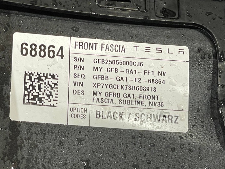 фото №15, Tesla модель y рестайлинг 25- juniper premium бампер перед передний