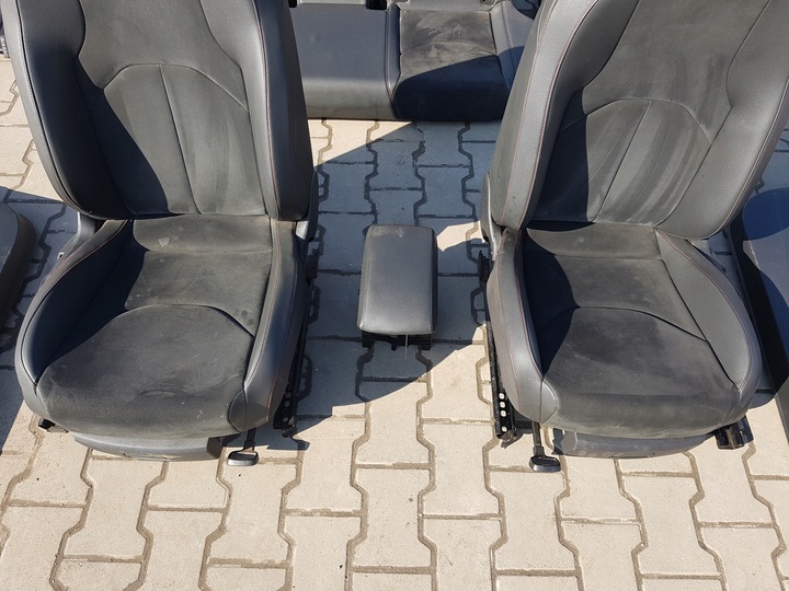 фото №11, Seat leon iii 3 12r- fr hb сиденья skórzanae алькантара диван обшивки 5d