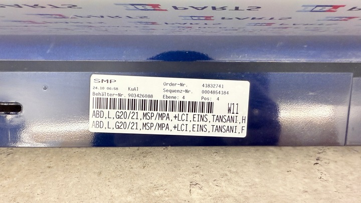 фото №11, Bmw g21 g20 планка накладка порогова ліва tansanitblau ii c3z 8069381