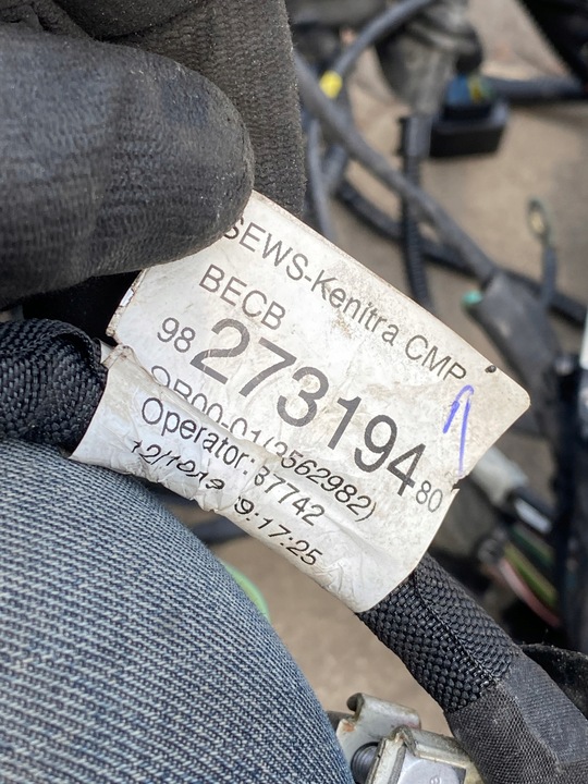 фото №11, Установка джгут камери двигуна opel corsa f 1,2 vti 9804848480