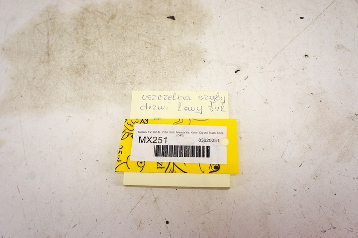 фото №5, Mx251 subaru xv i прокладка стёкла левый зад