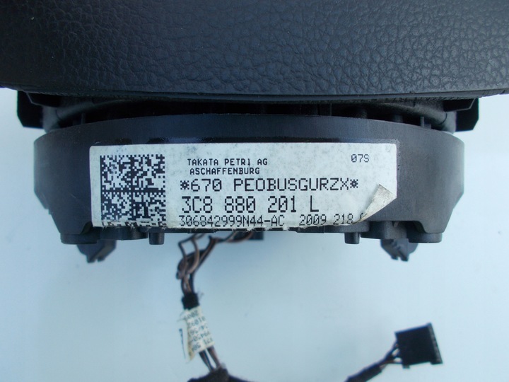 фото №7, Подушка подушка безпеки ліва водія vw golf vi passat b7 eos 3c8880201l