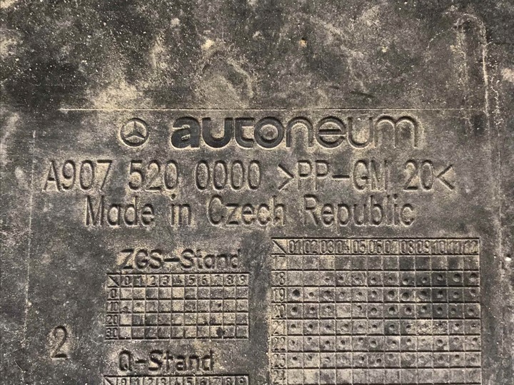 фото №8, Mercedes sprinter 907 плита защита pod двигатель a9075200000