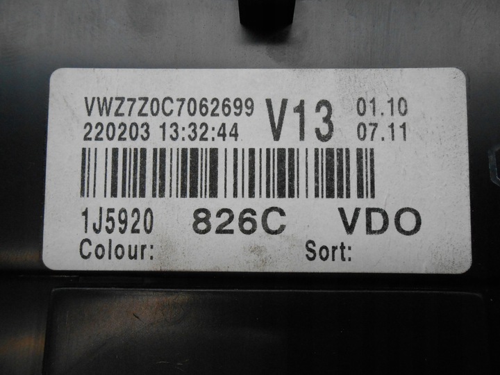 фото №11, Vw golf iv bora спидометр приборы 1j5920826c 110080134