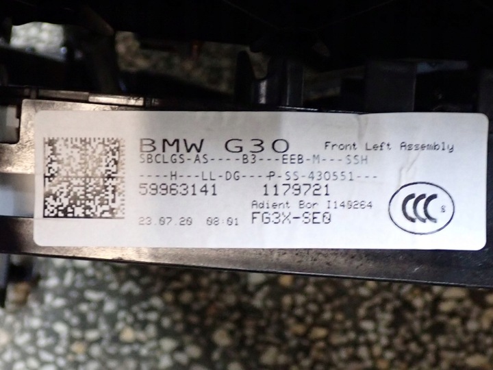 фото №10, Комплект сидений европа оригинал европа подогрев bmw 5 g30 м-пакет sedan 20r