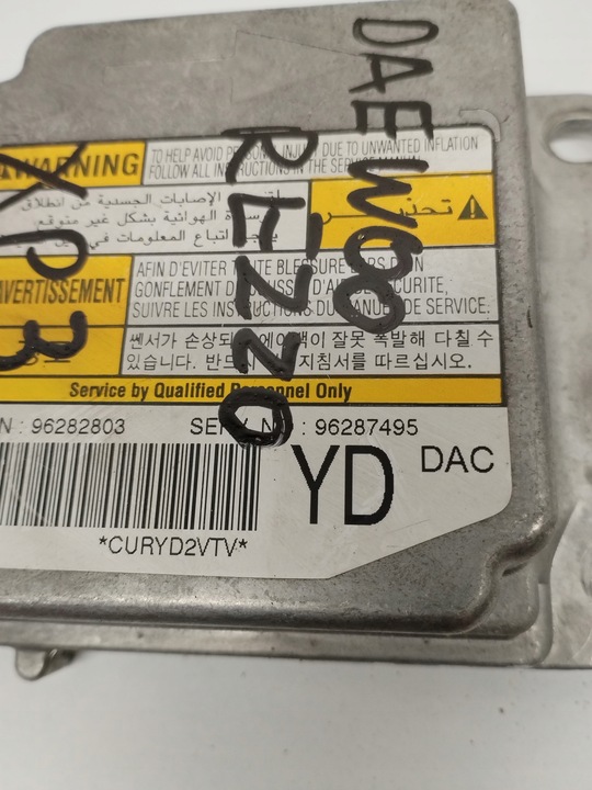 фото №3, Модуль датчик подушка безпеки daewoo rezzo 96287495