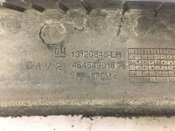 фото №11, Спойлер спойлер планка бампера лівий перед 13120846 opel corsa c рестайлінг