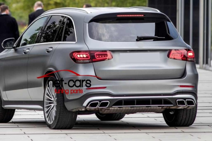 фото №16, Дифузор наконечник mercedes glc suv x253 19- amg glc63 c