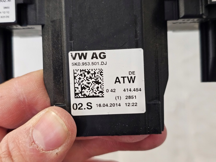 фото №6, Переключатель комбинированный подрулевые рычаги лента сматыватель vw tiguan touran audi skoda seat