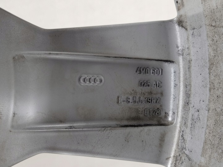 фото №12, Диск audi q7 4m0 8,5x19 et28 алюминиевый диск 025ac