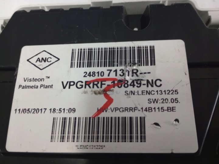 фото №12, Renault captur панель приладів 248107131r європа