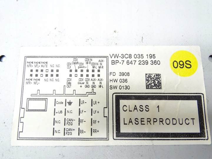 фото №8, Радіо cd навігація навігація 3c8035195 vw scirocco iii tiguan 5n golf vi