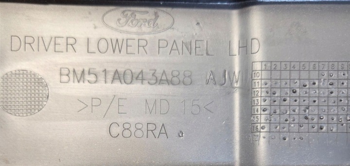 фото №12, Защита панели консоли европа ford focus mk3 bm51a043a88ajw