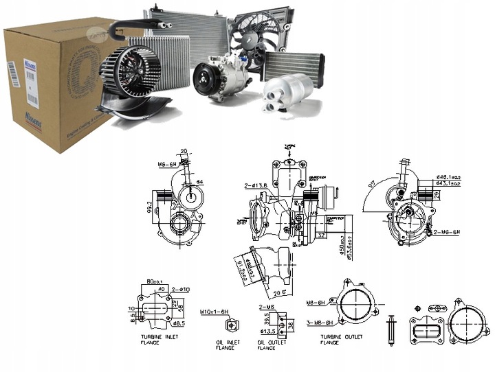 фото №12, Турбонагнетатель nissens 93453 1816470 ford