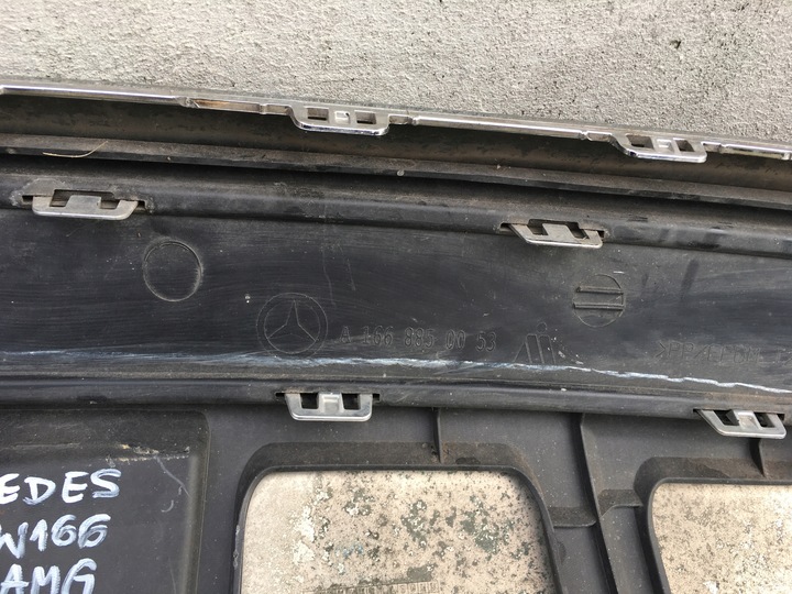 фото №6, Mercedes ml w166 amg накладка бампера зад