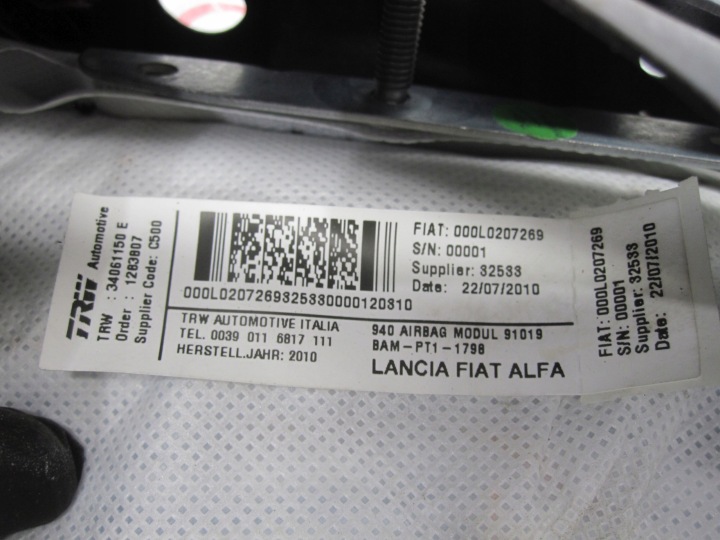 фото №7, Giulietta 1.4 b 10r подушка безопасности сиденья левая 000l0207269 0050517476