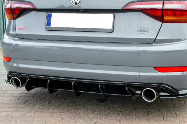 фото №8, Sport заднє бампер дифузор addon with ribs / fins do vw jetta 7 gli 19-22
