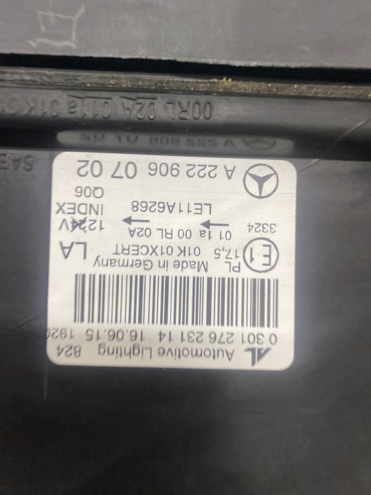 фото №9, Фара передня права mercedes s-klasa w222 повний led