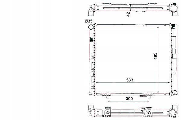 фото №2, Радіаторів двигуна nrf 1245000903 1245002103 a