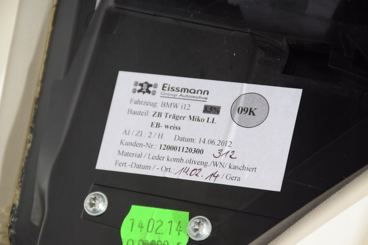 фото №14, Bmw i8 i12 i15 туннель средний консоль подлокотник кожа elfenbeinweiss