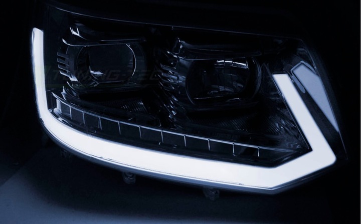 фото №3, Фары day line led vw transporter t5 7h рестайлинг