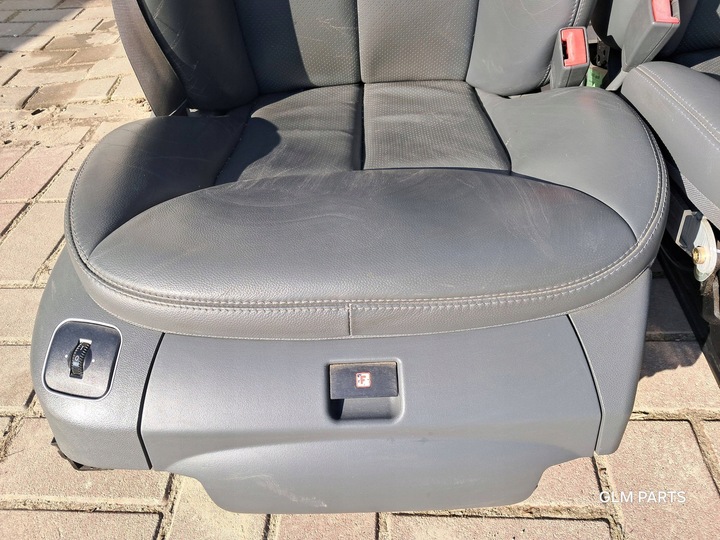 фото №15, Mercedes-benz sl r230 сидіння правий + лівий темний сірий комплект