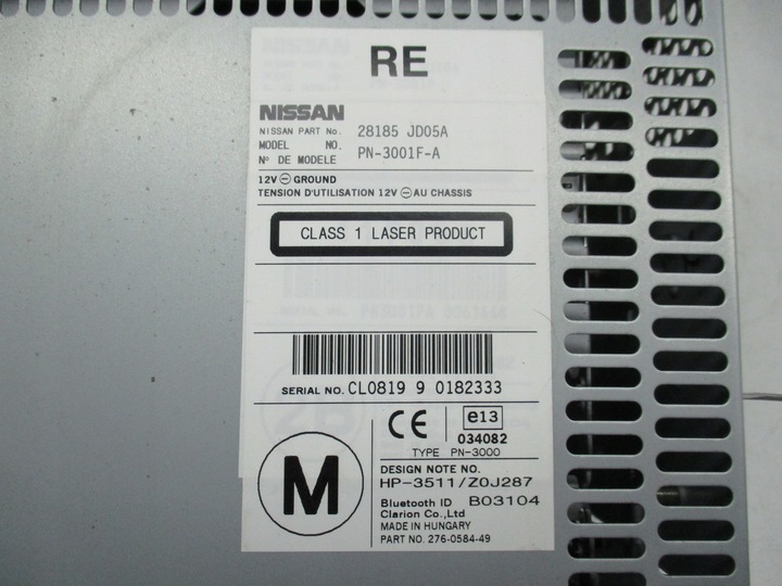 фото №8, Qashqai j10 07-13 радио cd блютуз 28185jd05a