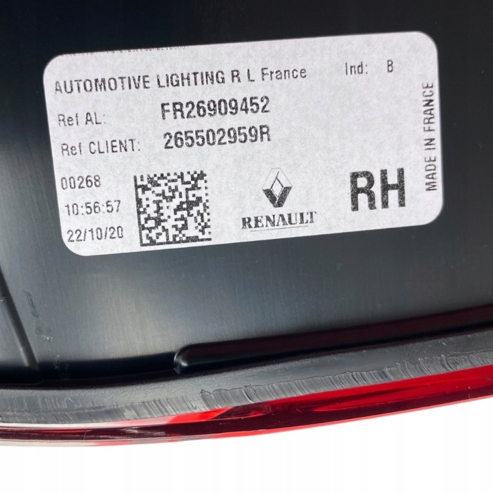 фото №14, Нова oem номер фара задня права w кришка багажника renault talisman рестайлінг sedan 265502959r